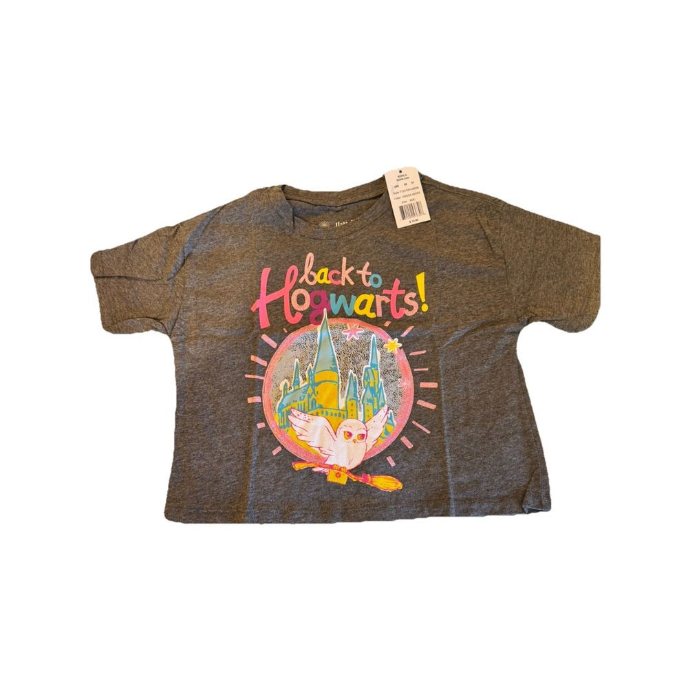 Harry Potter NWTKids Cropped T-Shirt Back to‎ Hogwarts Size M 8  Wizarding World